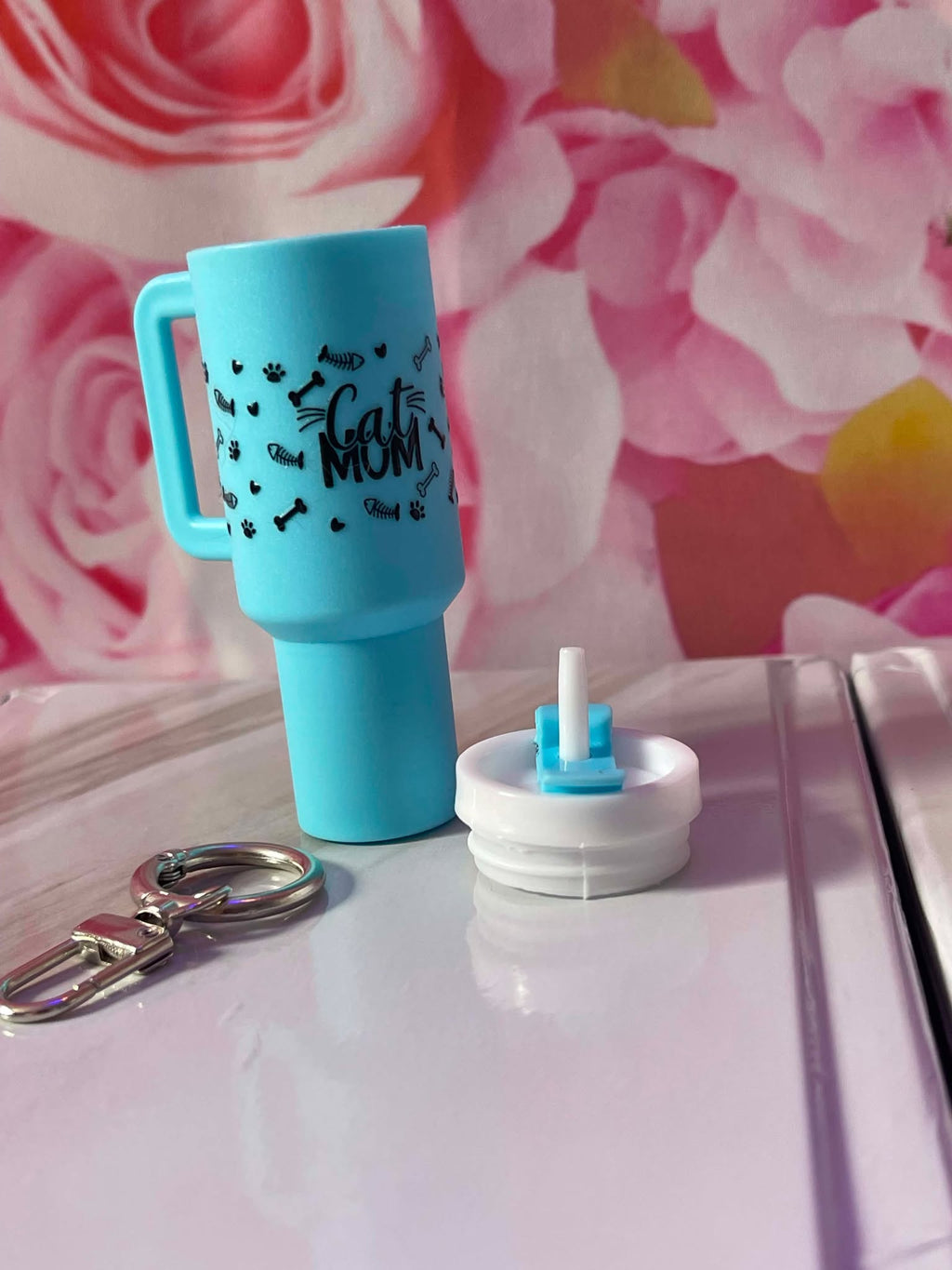 mini cup keyring (CAT MUM)