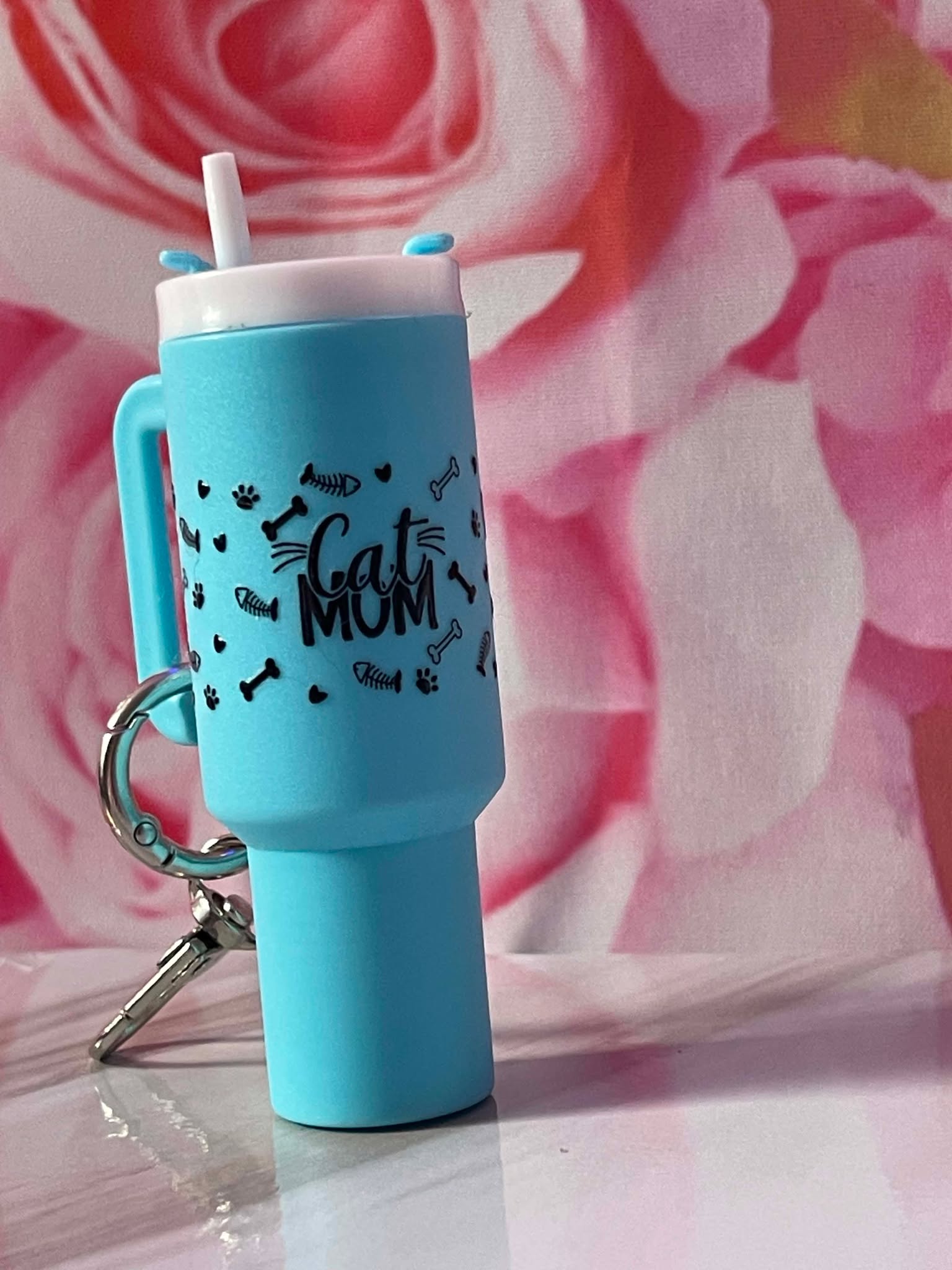 mini cup keyring (CAT MUM)